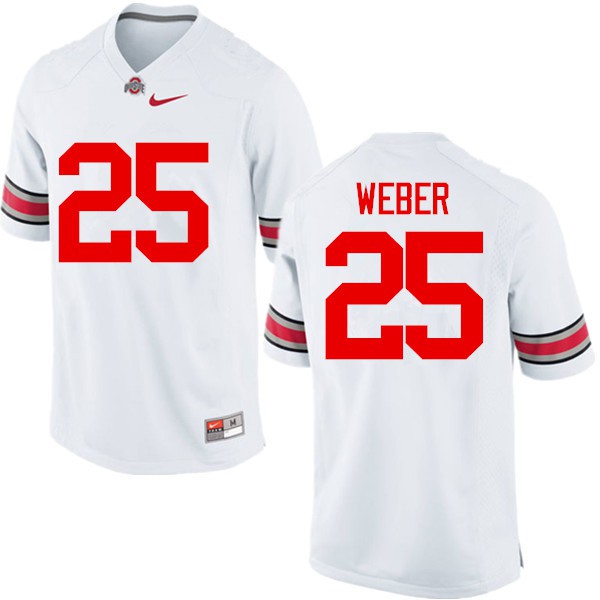 Ohio State Buckeyes #25 Mike Weber Men High School Jersey White